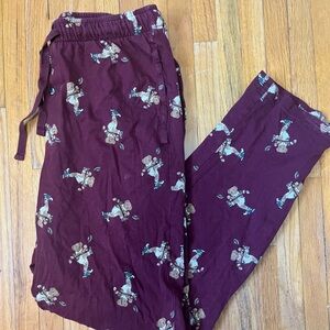 Polo Ralph Lauren burgundy pyjama pants.